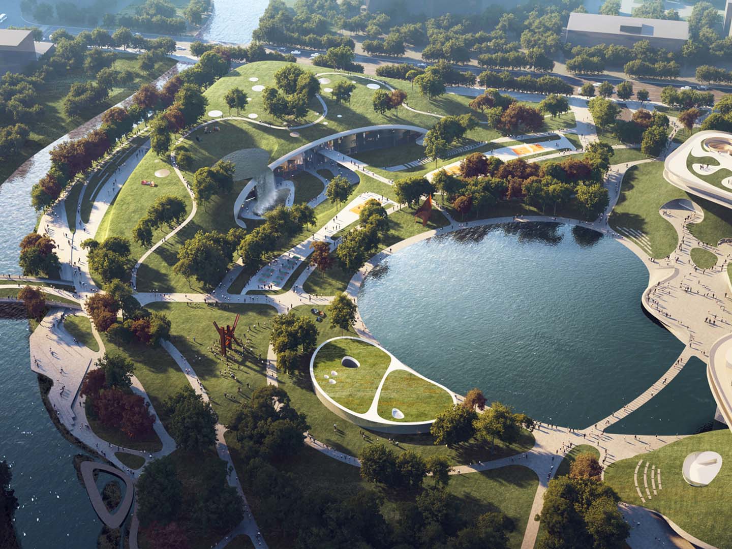 Visitor & Sports Center Future Park at ZJ Innopark